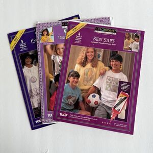 Set of 3 Simply Colorpoint Stitch Books:  Dinosaurs - Floral - Kid's Stuff  READ